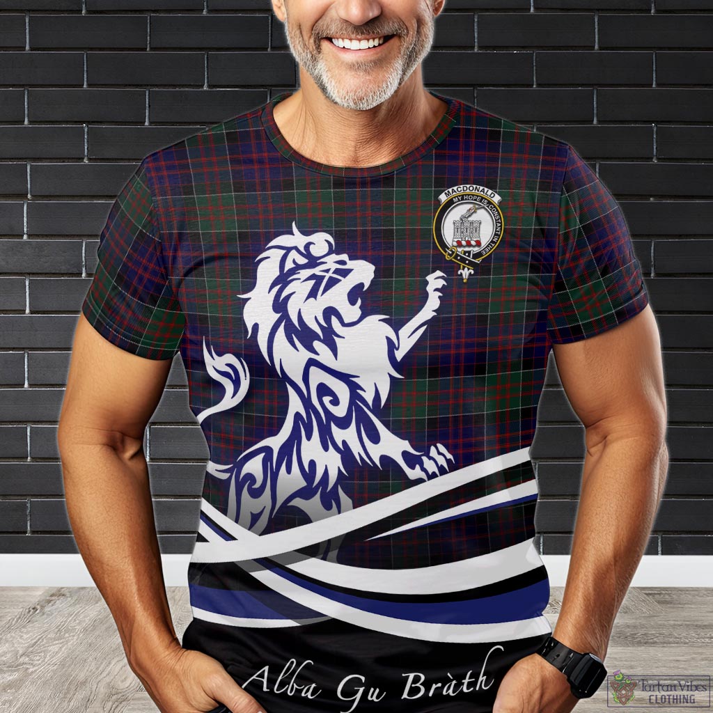 macdonald-of-clan-ranald-tartan-t-shirt-with-alba-gu-brath-regal-lion-emblem