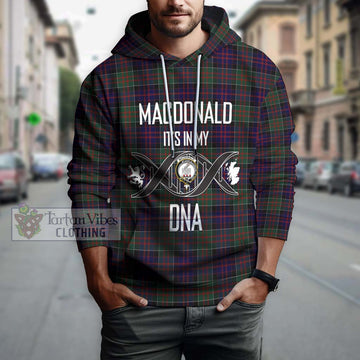 MacDonald (McDonald) of Clanranald Tartan Hoodie with Family Crest DNA In Me Style