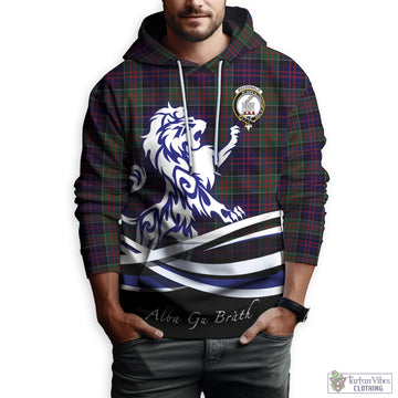 MacDonald (McDonald) of Clanranald Tartan Hoodie with Alba Gu Brath Regal Lion Emblem