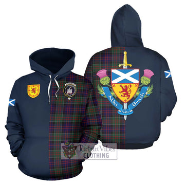 MacDonald (McDonald) of Clanranald Tartan Hoodie with Scottish Lion Royal Arm Half Style