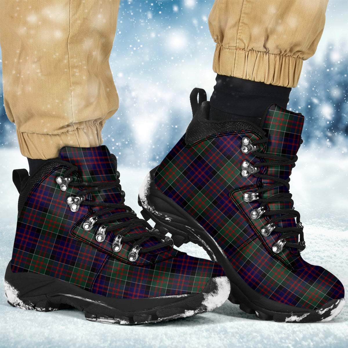 MacDonald of Clan Ranald Tartan Alpine Boots - Tartanvibesclothing