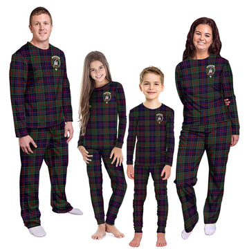 MacDonald (McDonald) of Clanranald Tartan Pajamas Family Set with Family Crest