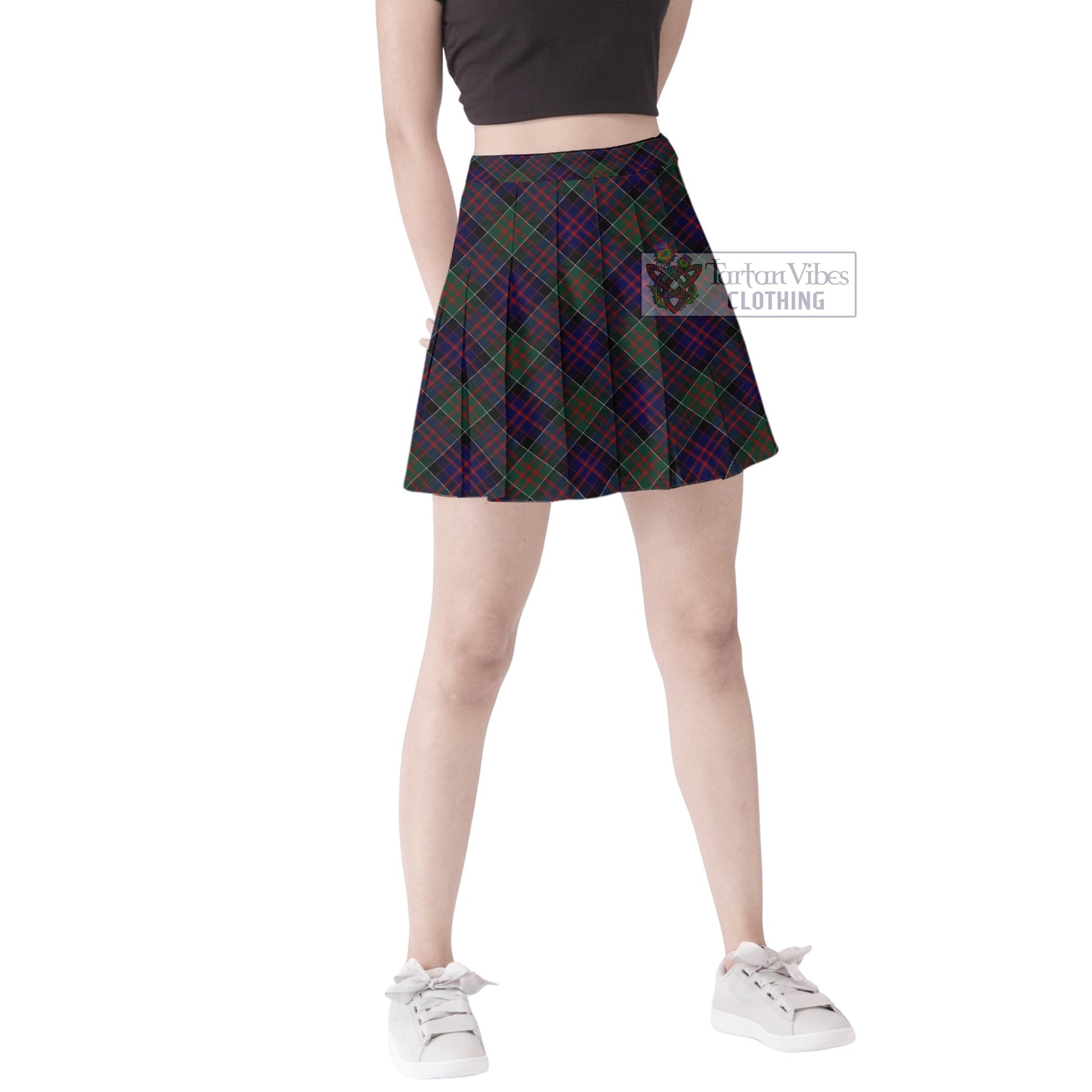 Tartan Vibes Clothing MacDonald of Clan Ranald Tartan Women's Plated Mini Skirt