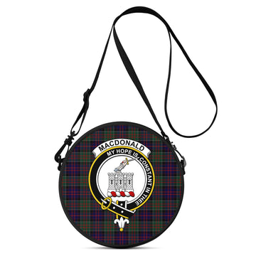 MacDonald (McDonald) of Clanranald Tartan Round Satchel Bags with Family Crest