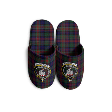 MacDonald (McDonald) of Clanranald Tartan Home Slippers with Family Crest