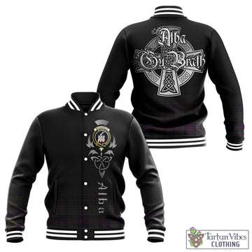 MacDonald (McDonald) of Clanranald Tartan Baseball Jacket Featuring Alba Gu Brath Family Crest Celtic Inspired