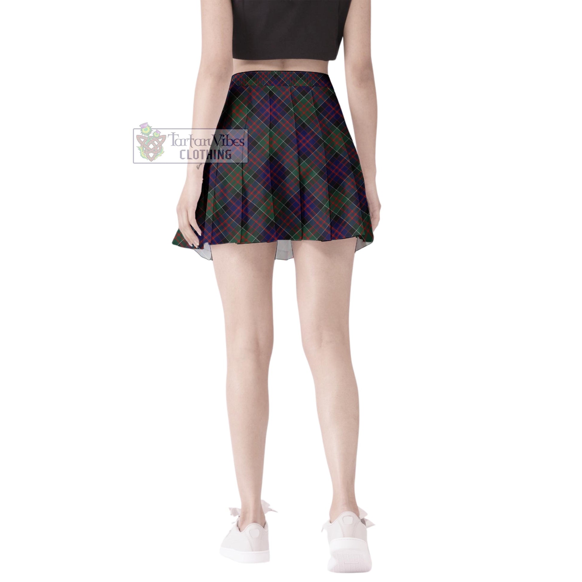 Tartan Vibes Clothing MacDonald of Clan Ranald Tartan Women's Plated Mini Skirt