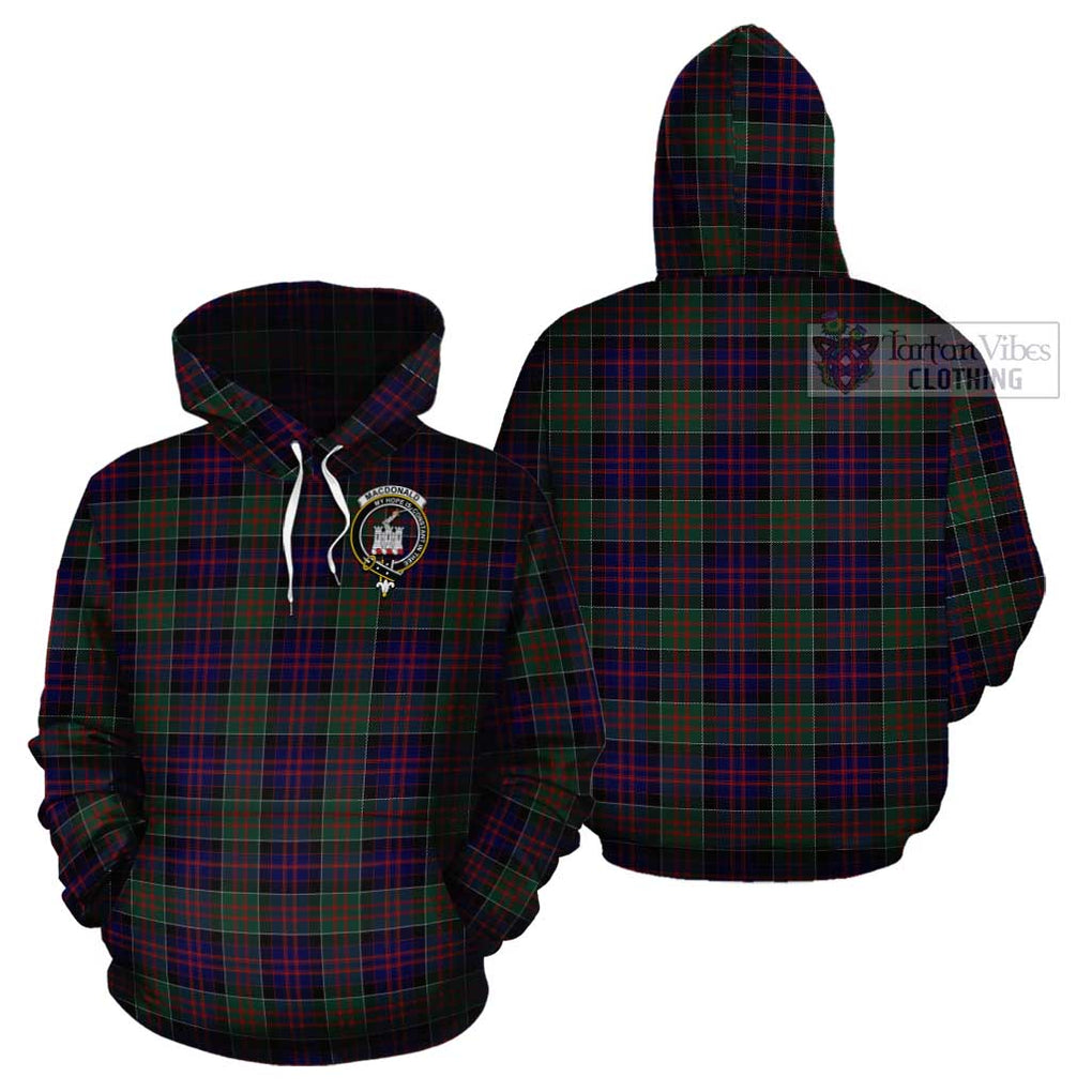 MacDonald (McDonald) of Clanranald Tartan Cotton Hoodie with Family Crest Pullover Hoodie - Tartan Vibes Clothing