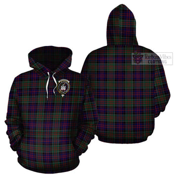 MacDonald (McDonald) of Clanranald Tartan Cotton Hoodie with Family Crest