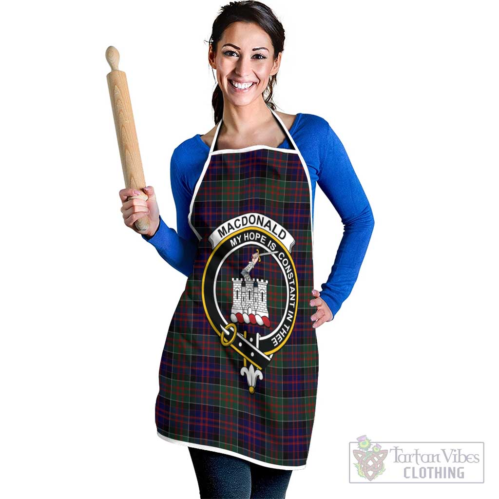 MacDonald (McDonald) of Clanranald Tartan Apron with Family Crest White - Tartan Vibes Clothing