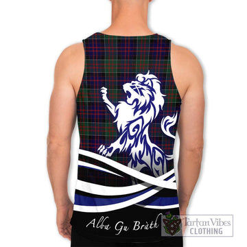 MacDonald (McDonald) of Clanranald Tartan Men's Tank Top with Alba Gu Brath Regal Lion Emblem