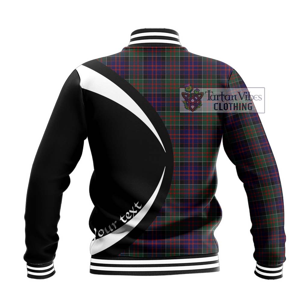 MacDonald (McDonald) of Clanranald Tartan Baseball Jacket with Family Crest Circle Style - Tartan Vibes Clothing