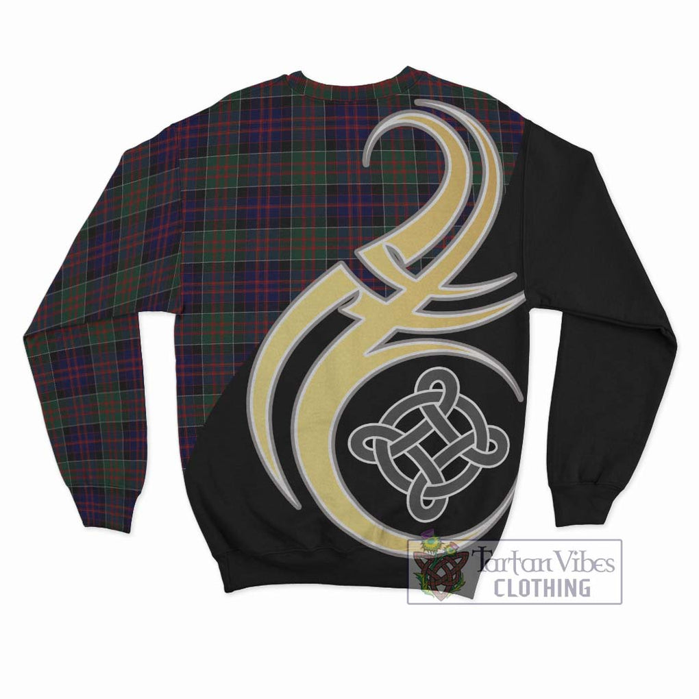 MacDonald (McDonald) of Clanranald Tartan Sweatshirt with Family Crest and Celtic Symbol Style - Tartan Vibes Clothing