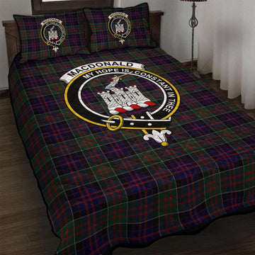 MacDonald (McDonald) of Clanranald Tartan Quilt Bed Set with Family Crest