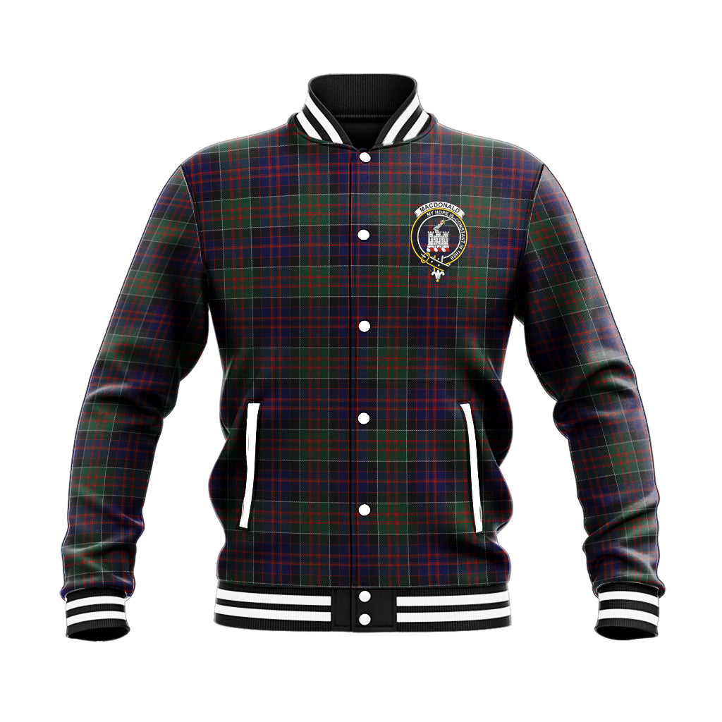 MacDonald (McDonald) of Clanranald Tartan Baseball Jacket with Family Crest - Tartan Vibes Clothing