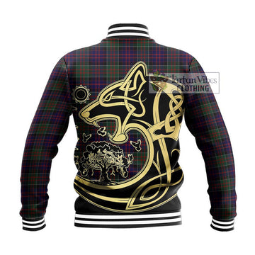 MacDonald (McDonald) of Clanranald Tartan Baseball Jacket with Family Crest Celtic Wolf Style