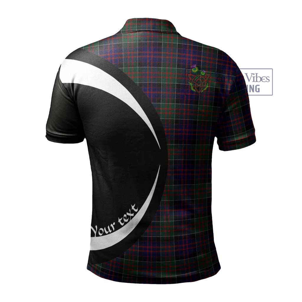 MacDonald (McDonald) of Clanranald Tartan Men's Polo Shirt with Family Crest Circle Style - Tartan Vibes Clothing