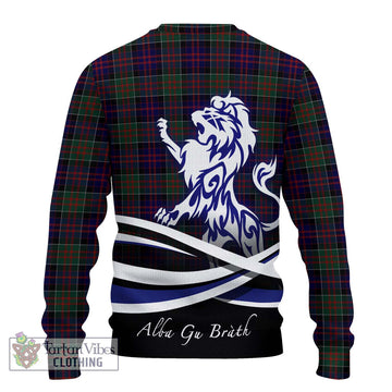 MacDonald (McDonald) of Clanranald Tartan Ugly Sweater with Alba Gu Brath Regal Lion Emblem