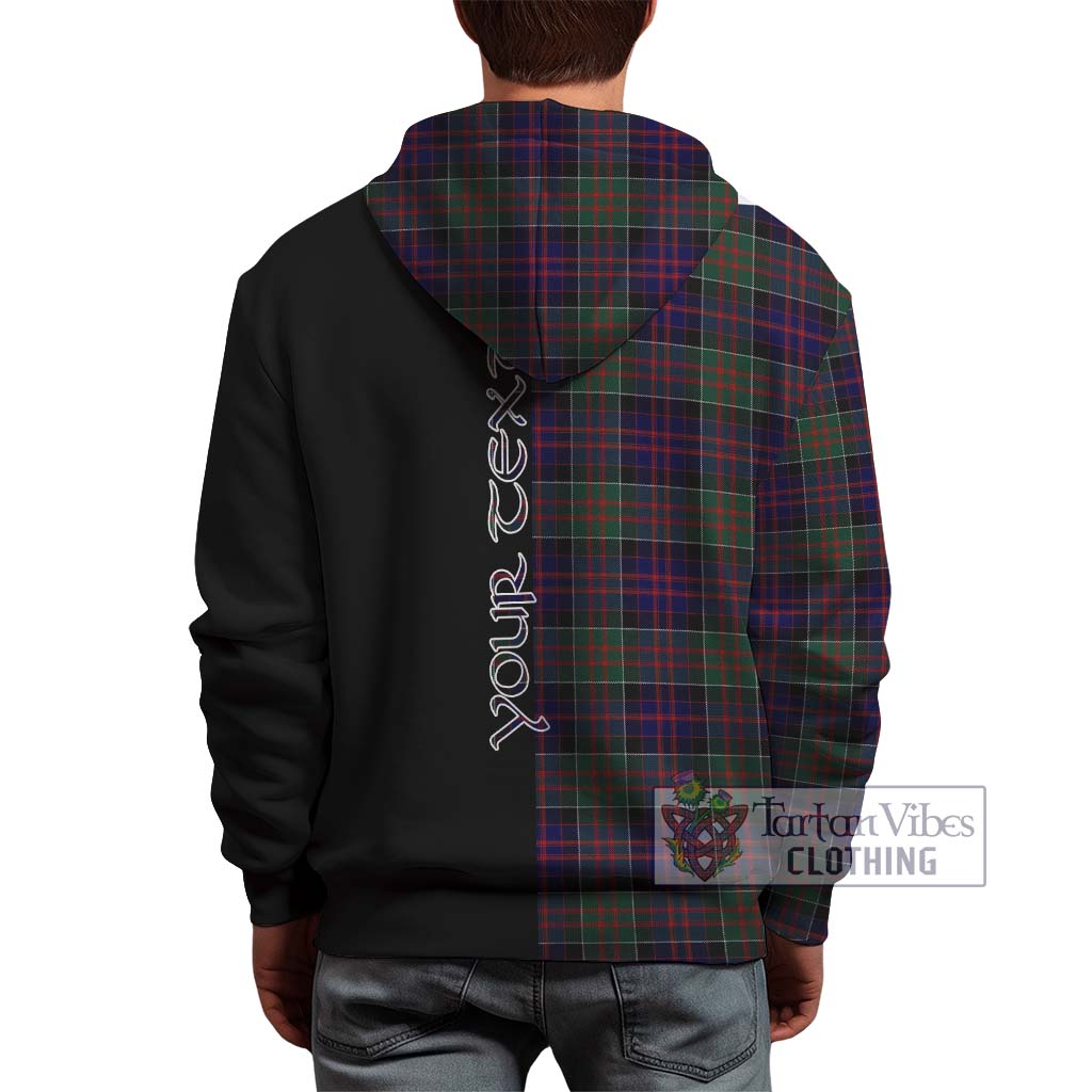 Tartan Vibes Clothing MacDonald of Clan Ranald Tartan Hoodie with Family Crest and Half Of Me Style