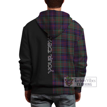 MacDonald (McDonald) of Clanranald Tartan Hoodie with Family Crest and Half Of Me Style