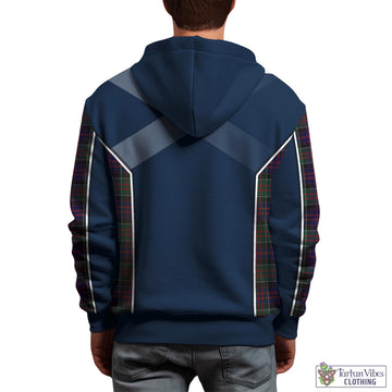 MacDonald of Clan Ranald Tartan Hoodie with Family Crest and Scottish Thistle Vibes Sport Style