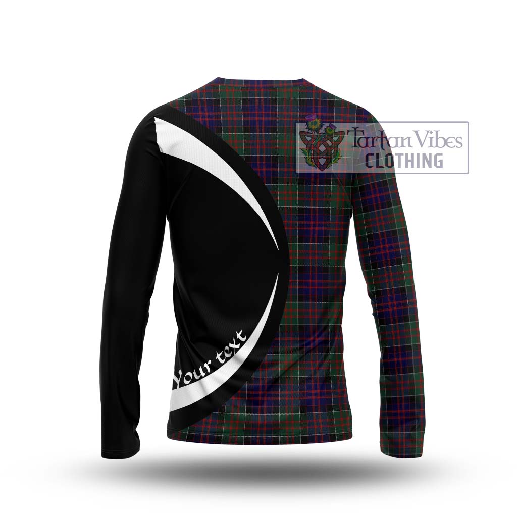 MacDonald (McDonald) of Clanranald Tartan Long Sleeve T-Shirt with Family Crest Circle Style - Tartan Vibes Clothing