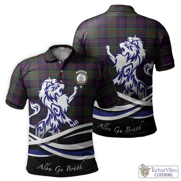 MacDonald (McDonald) of Clanranald Tartan Polo Shirt with Alba Gu Brath Regal Lion Emblem