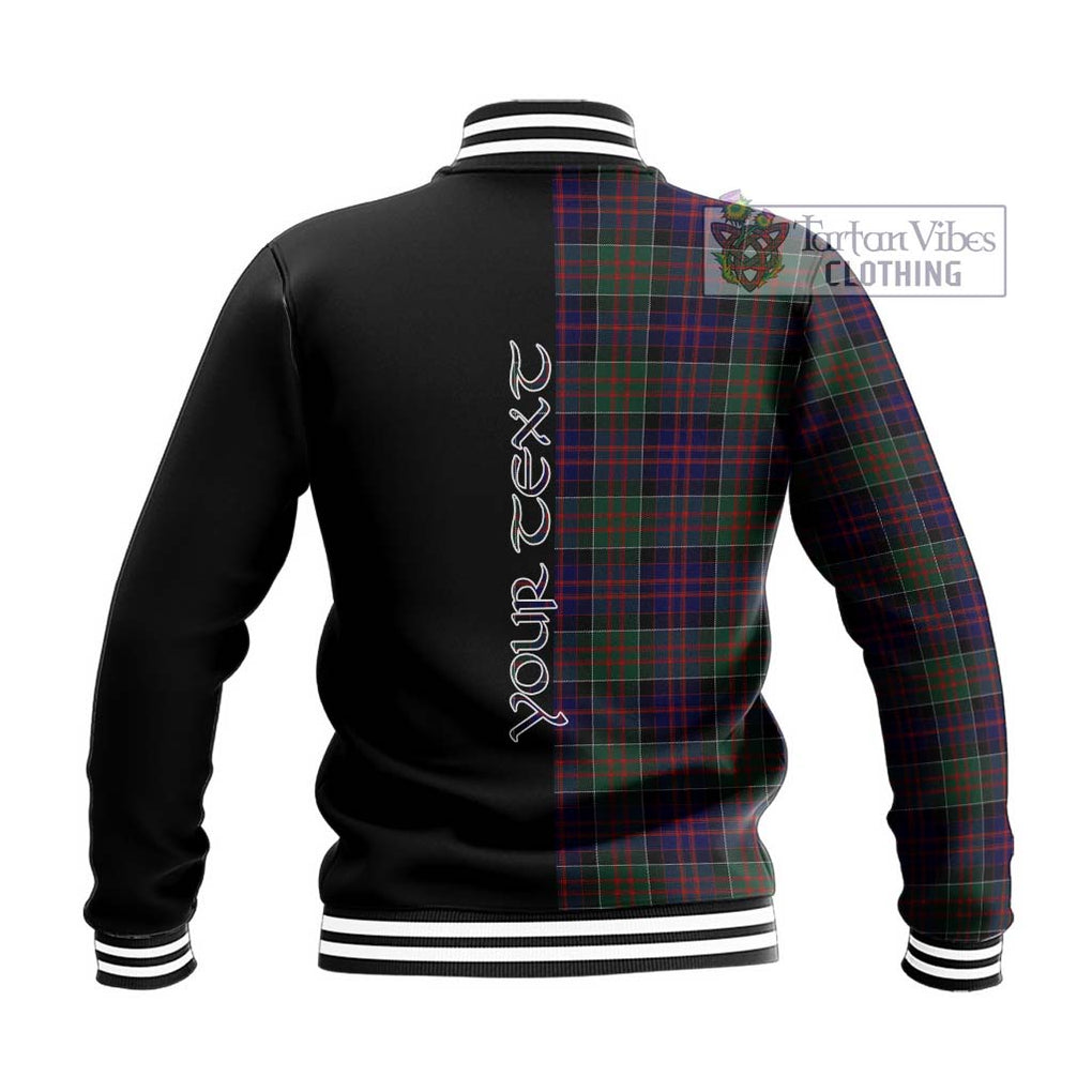 MacDonald (McDonald) of Clanranald Tartan Baseball Jacket with Family Crest and Half Of Me Style - Tartanvibesclothing Shop