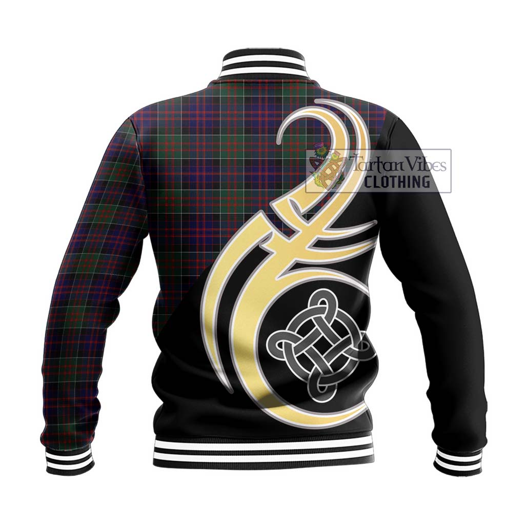 MacDonald (McDonald) of Clanranald Tartan Baseball Jacket with Family Crest and Celtic Symbol Style - Tartan Vibes Clothing