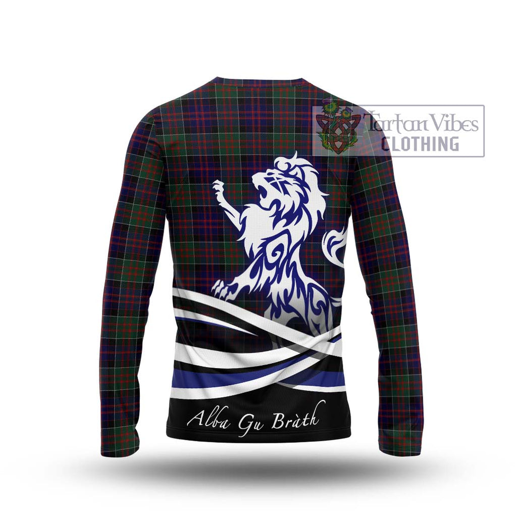 MacDonald (McDonald) of Clanranald Tartan Long Sleeve T-Shirt with Alba Gu Brath Regal Lion Emblem - Tartanvibesclothing Shop