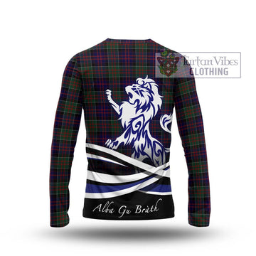 MacDonald (McDonald) of Clanranald Tartan Long Sleeve T-Shirt with Alba Gu Brath Regal Lion Emblem