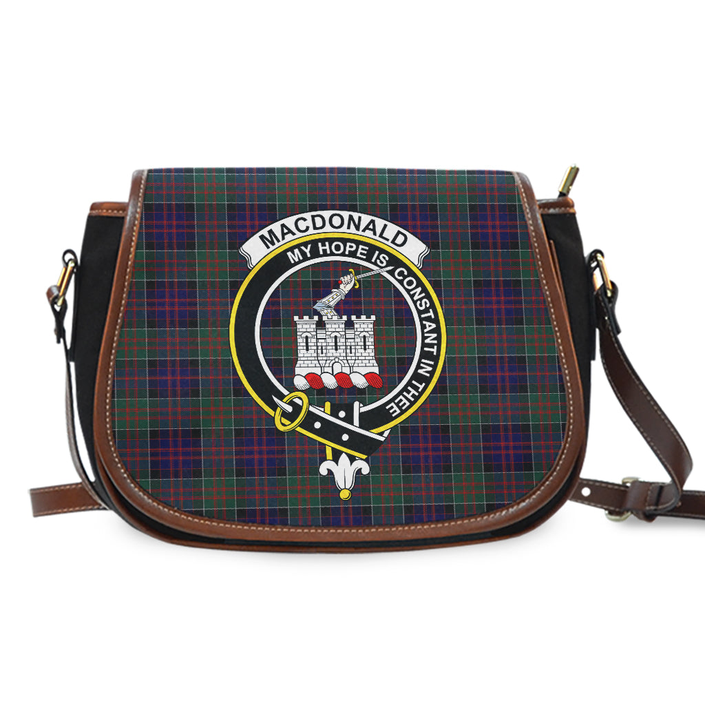 MacDonald (McDonald) of Clanranald Tartan Saddle Bag with Family Crest - Tartan Vibes Clothing