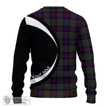 MacDonald (McDonald) of Clanranald Tartan Ugly Sweater with Family Crest Circle Style