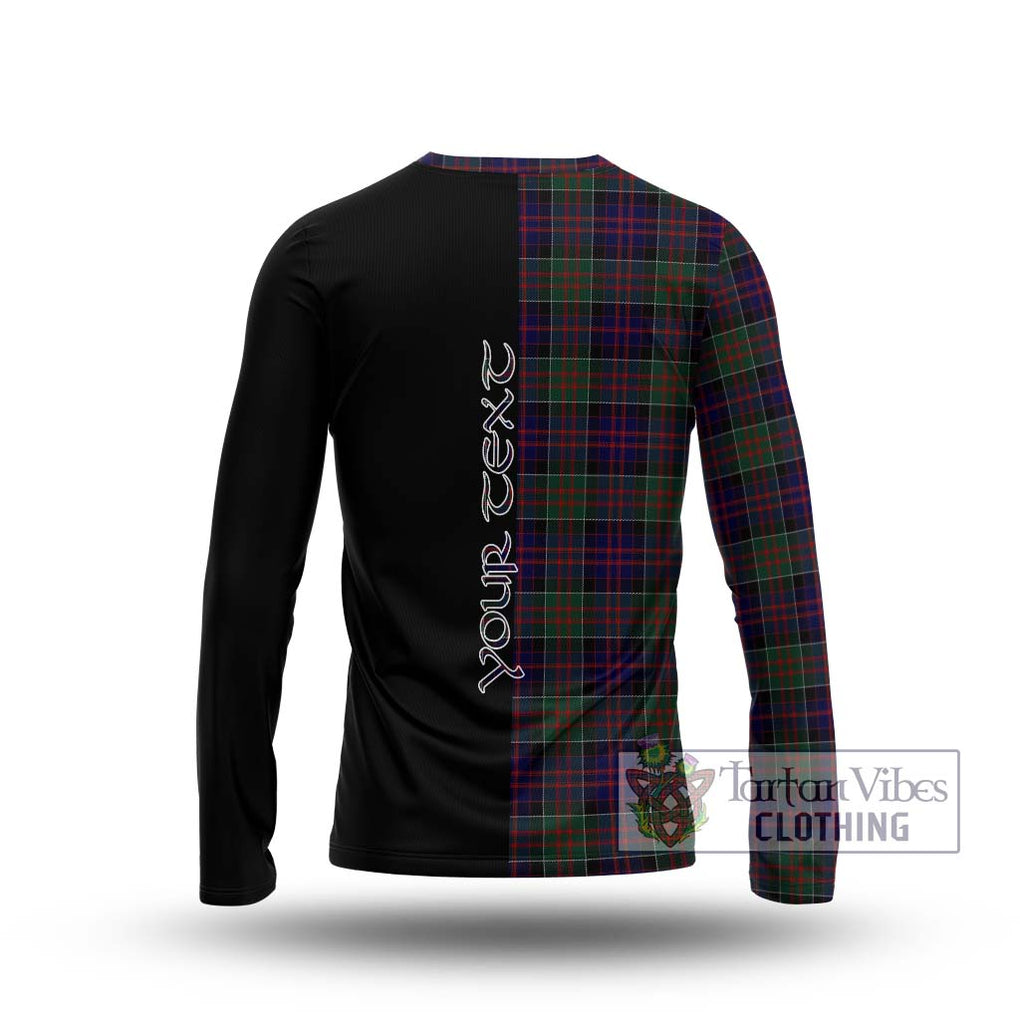 MacDonald (McDonald) of Clanranald Tartan Long Sleeve T-Shirt with Family Crest and Half Of Me Style - Tartanvibesclothing Shop