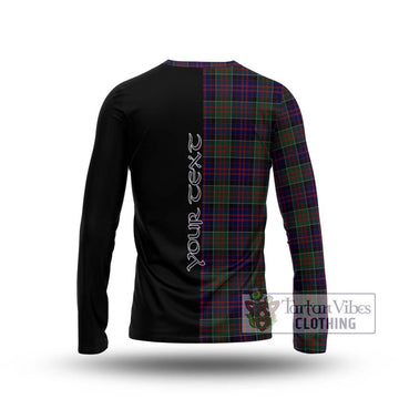 MacDonald (McDonald) of Clanranald Tartan Long Sleeve T-Shirt with Family Crest and Half Of Me Style