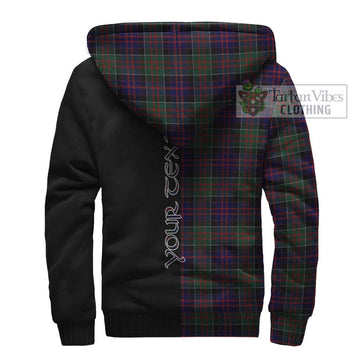 MacDonald (McDonald) of Clanranald Tartan Sherpa Hoodie with Family Crest and Half Of Me Style