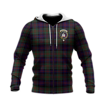 MacDonald (McDonald) of Clanranald Tartan Knitted Hoodie with Family Crest