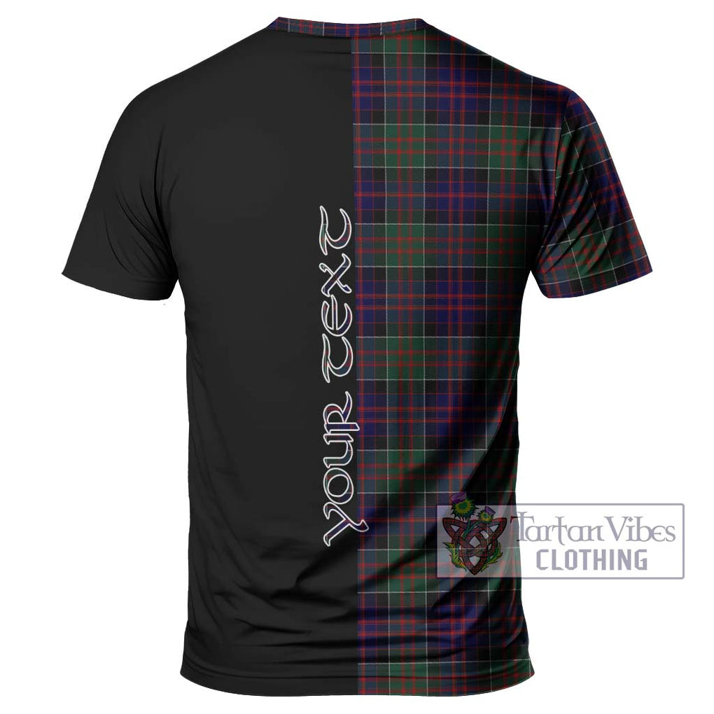 MacDonald (McDonald) of Clanranald Tartan T-Shirt with Family Crest and Half Of Me Style - Tartanvibesclothing Shop