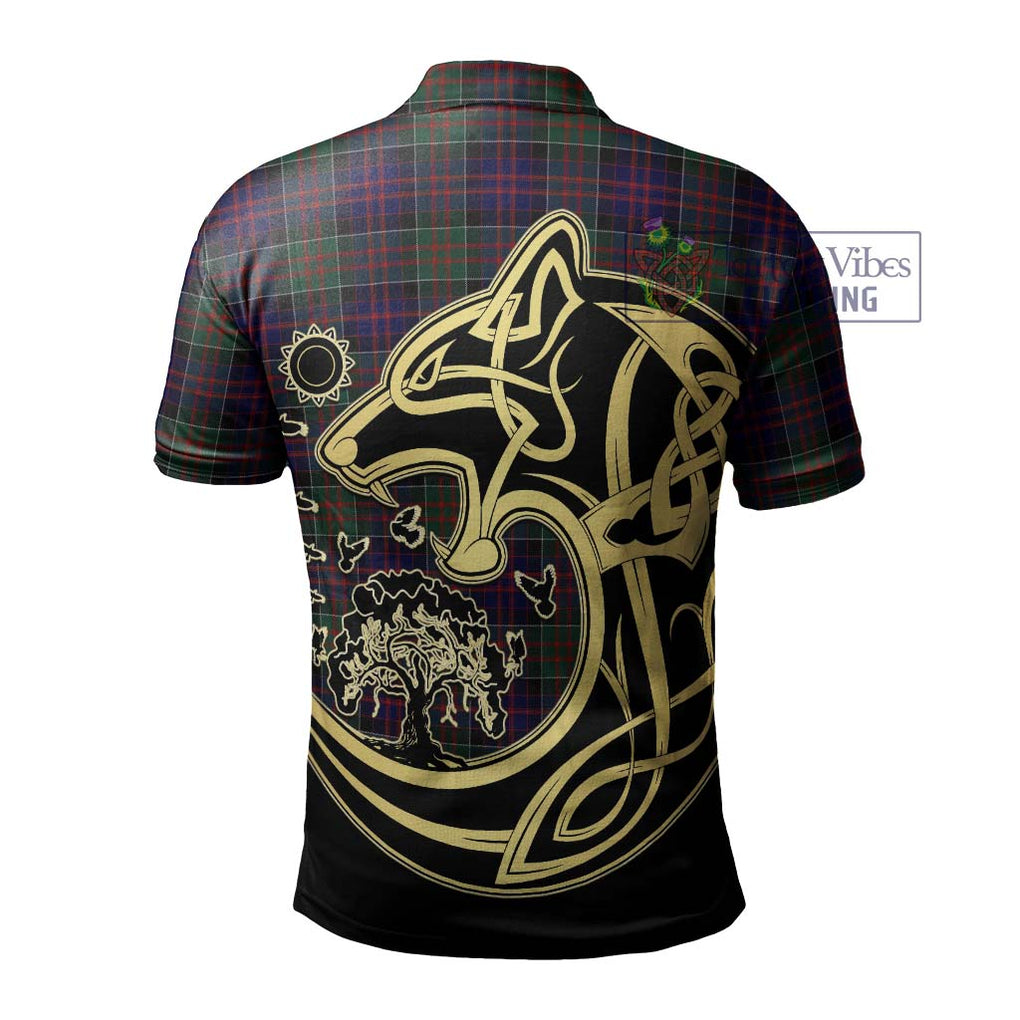 MacDonald (McDonald) of Clanranald Tartan Polo Shirt with Family Crest Celtic Wolf Style - Tartanvibesclothing Shop