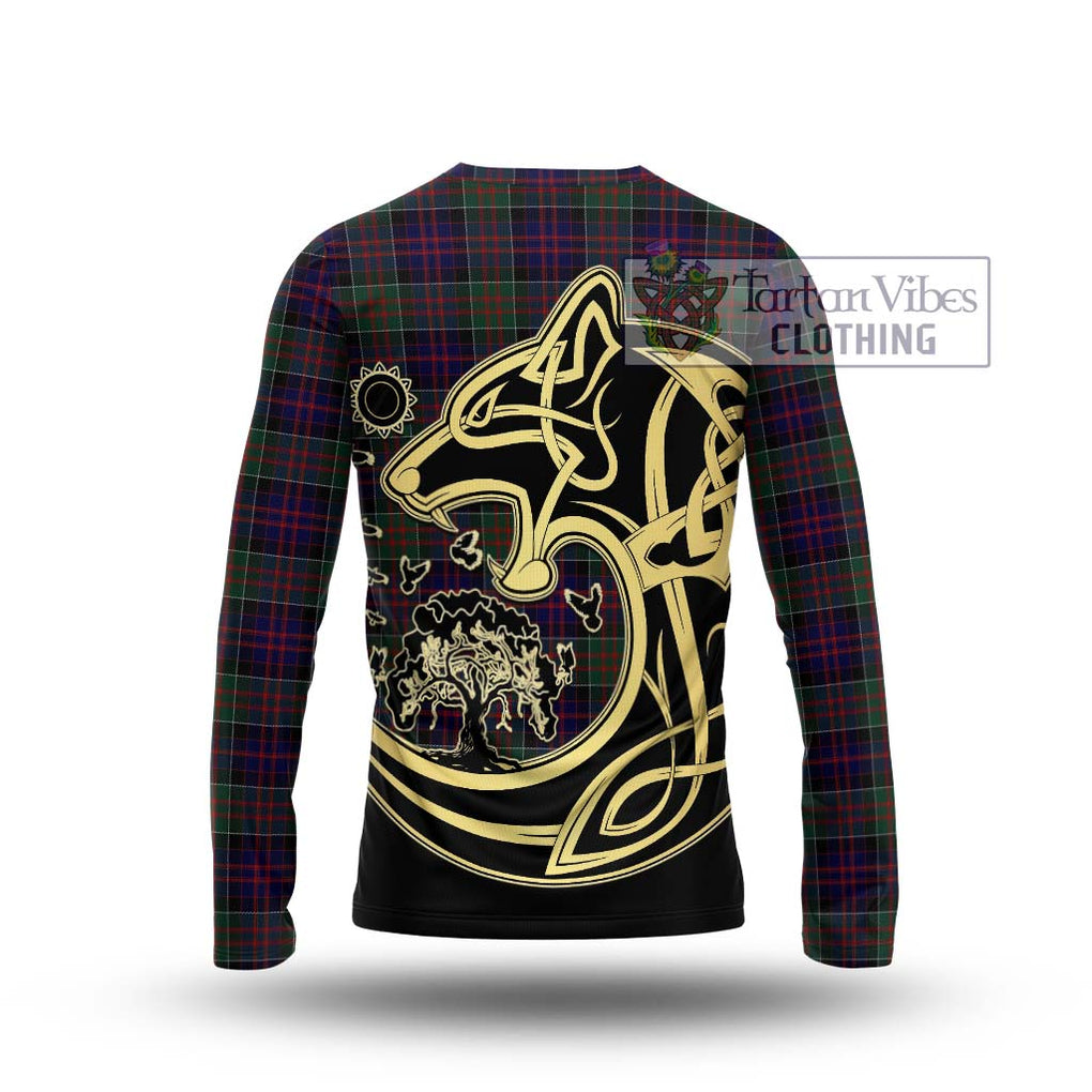 MacDonald (McDonald) of Clanranald Tartan Long Sleeve T-Shirt with Family Crest Celtic Wolf Style - Tartan Vibes Clothing