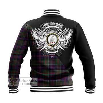 MacDonald (McDonald) of Clanranald Tartan Baseball Jacket with Family Crest and Military Logo Style