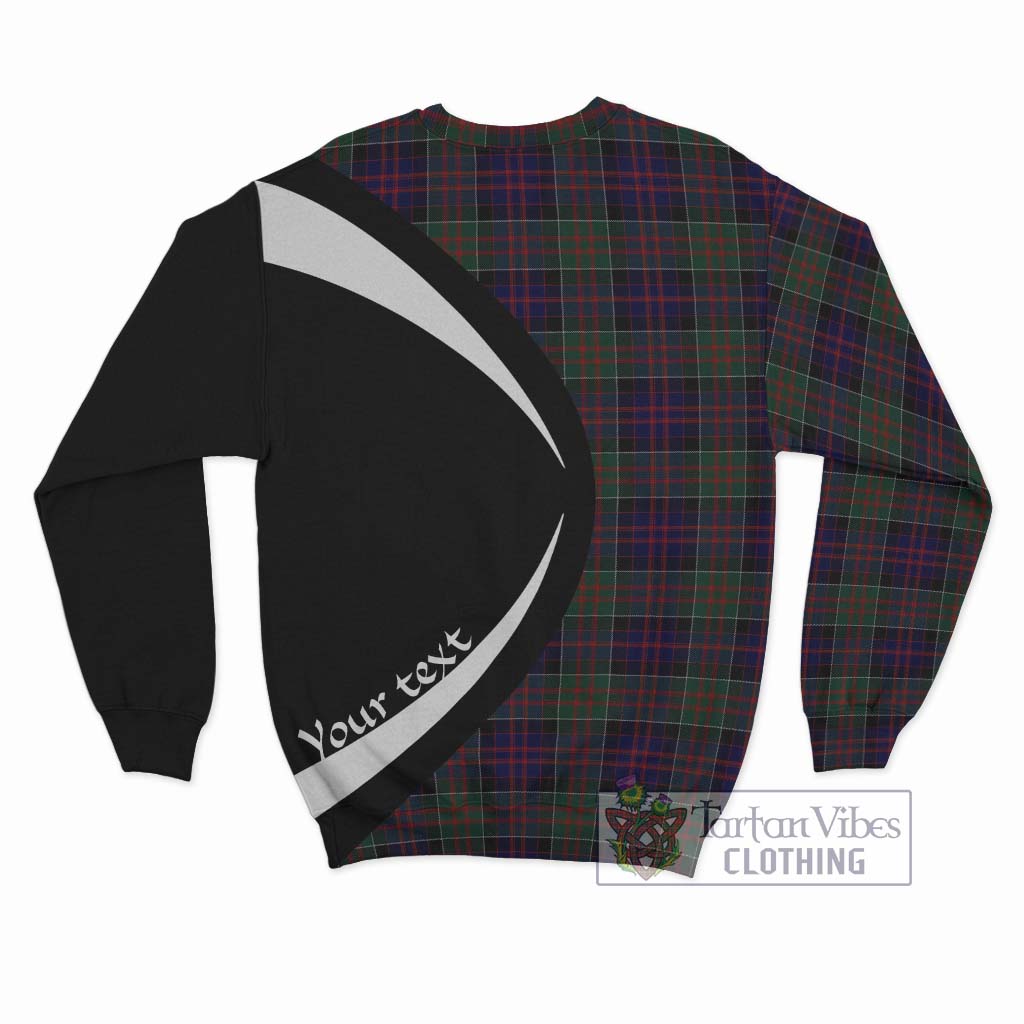 MacDonald (McDonald) of Clanranald Tartan Sweatshirt with Family Crest Circle Style - Tartan Vibes Clothing