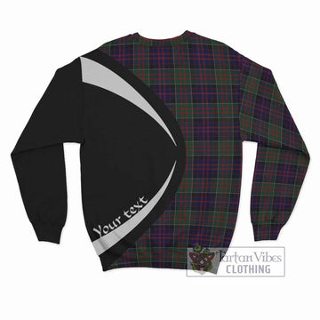 MacDonald (McDonald) of Clanranald Tartan Sweatshirt with Family Crest Circle Style