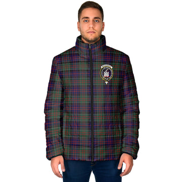 MacDonald (McDonald) of Clanranald Tartan Padded Jacket with Family Crest