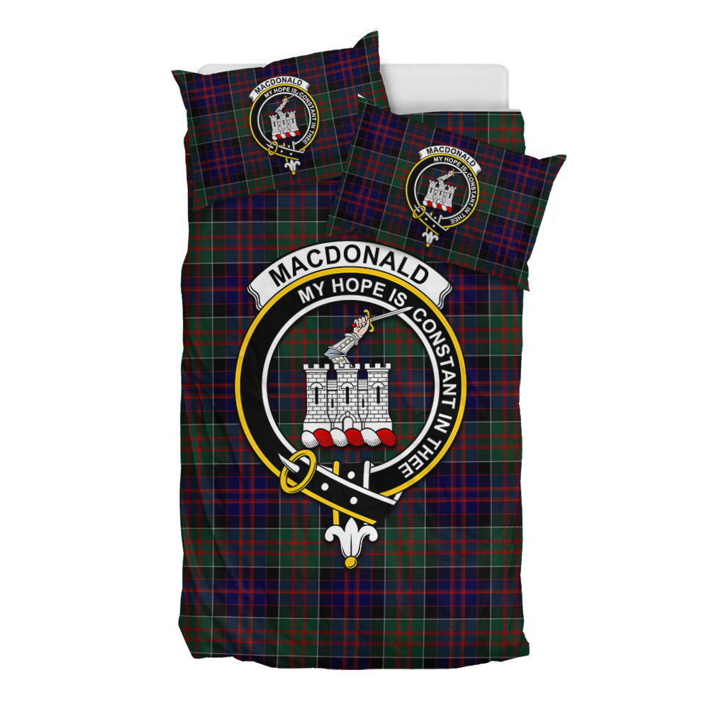 MacDonald (McDonald) of Clanranald Tartan Bedding Set with Family Crest - Tartan Vibes Clothing