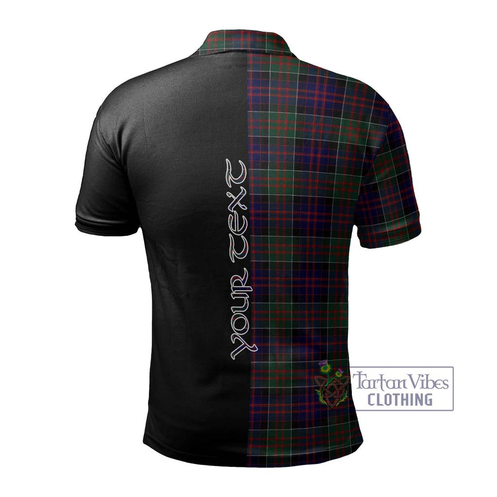 MacDonald (McDonald) of Clanranald Tartan Polo Shirt with Family Crest and Half Of Me Style - Tartanvibesclothing Shop