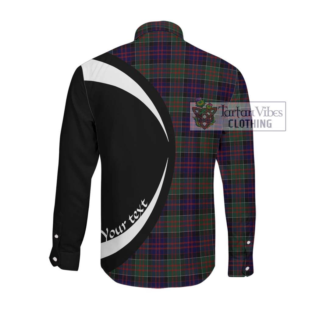 MacDonald (McDonald) of Clanranald Tartan Long Sleeve Button Up with Family Crest Circle Style Men's Shirt - Tartan Vibes Clothing