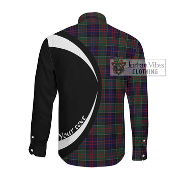 MacDonald (McDonald) of Clanranald Tartan Long Sleeve Button Up with Family Crest Circle Style