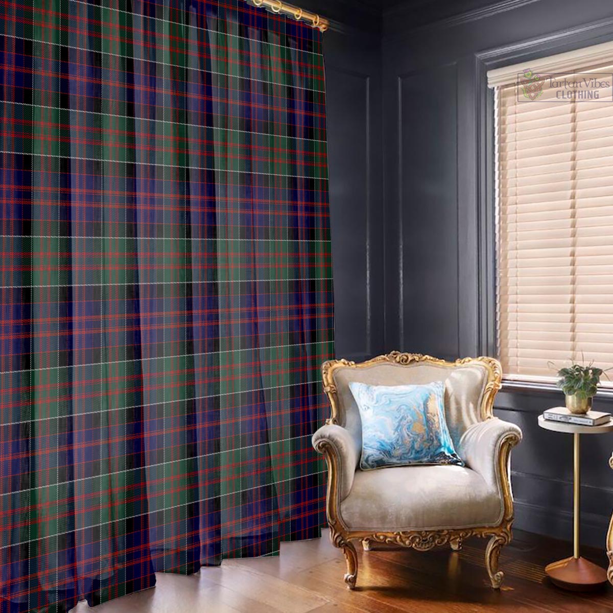 MacDonald of Clan Ranald Tartan Window Curtain