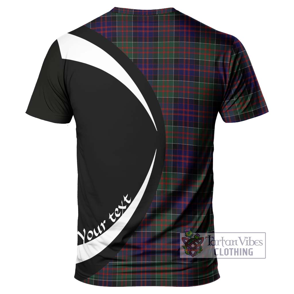 Tartan Vibes Clothing MacDonald of Clan Ranald Tartan T-Shirt with Family Crest Circle Style